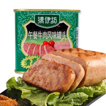 13.80 雙匯 清伊坊 清真食品 火腿腸 午餐牛肉風味罐頭 340g